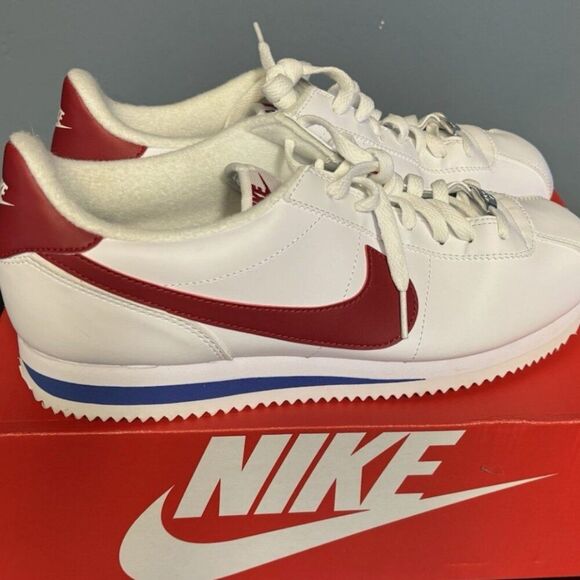 Nike Cortez OG Forrest Gump White/Red/Blue Sneaker Shoes Men 819719-103 11.5 US - Picture 4 of 5